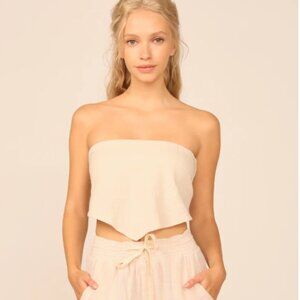 Ocean Drive Clothing Washed Texture Handkerchief Top